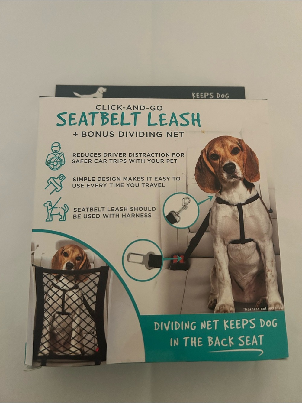 Dog Click & Go Seatbelt Leash